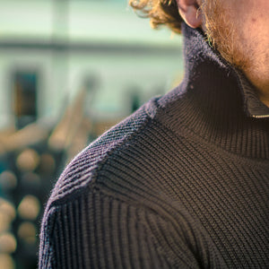 Andersen-Andersen Navy Full-Zip with Pockets - Navy Blue