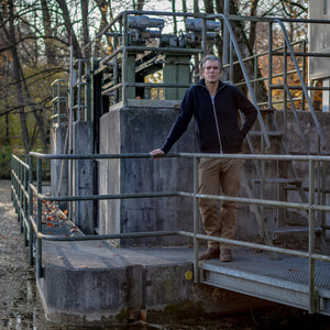 Andersen-Andersen Navy Full-Zip with Pockets - Navy Blue