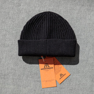 Andersen-Andersen Short Beanie – Black