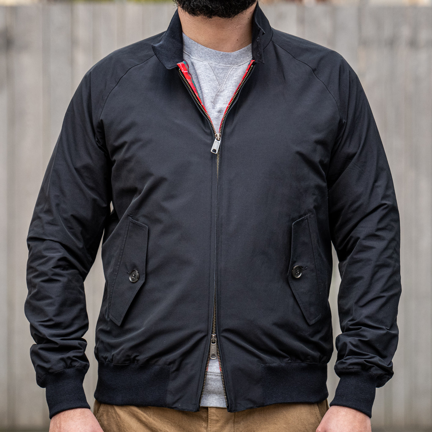 BARACUTA G9 Cotton-Blend Harrington Jacket for Men