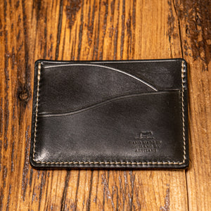 Barnes & Moore Drayman Card Holder - Black / Shinki Hikaku Shell Cordovan
