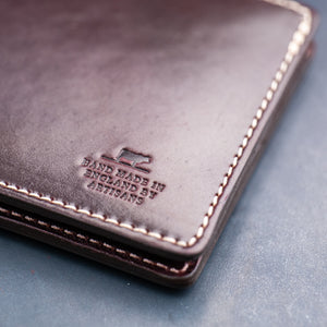 Barnes & Moore Longshore Bifold Wallet – Shell Cordovan / No. 8 Oxblood