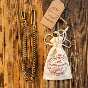 Barnes & Moore Heavy Duty Wallet Tether - Solid Brass