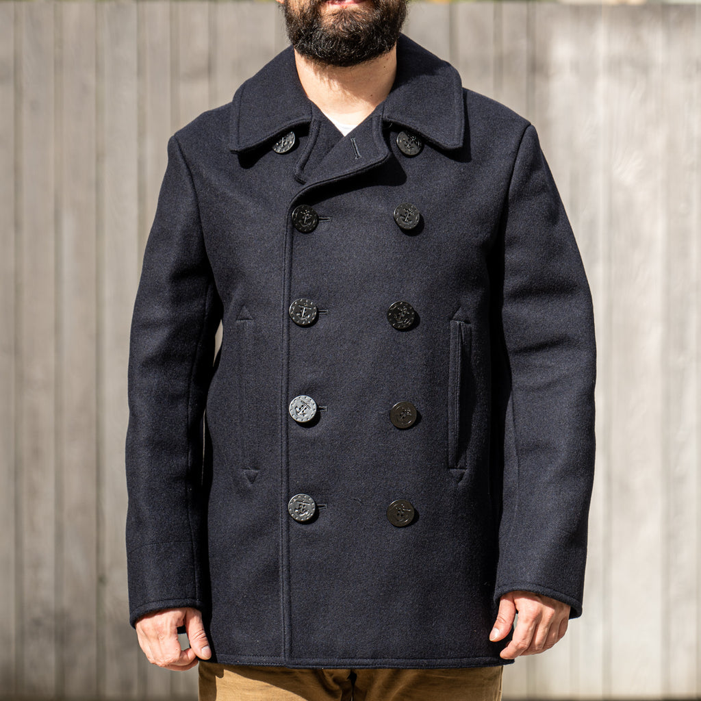 Buzz Rickson's US Navy Pea Coat - Dark Navy
