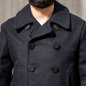 Buzz Rickson's US Navy Pea Coat - Dark Navy