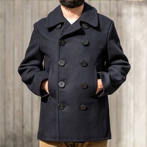 Buzz Rickson's US Navy Pea Coat - Dark Navy