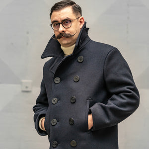 Buzz Rickson's US Navy Pea Coat - Dark Navy