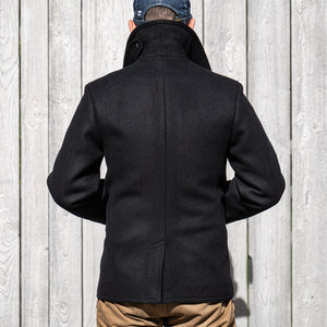 Buzz Rickson's X William Gibson US Navy Pea Coat – Black