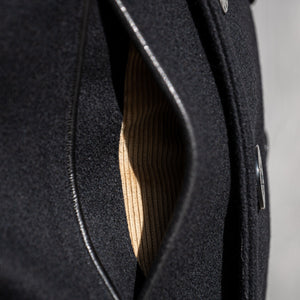 Buzz Rickson's X William Gibson US Navy Pea Coat – Black