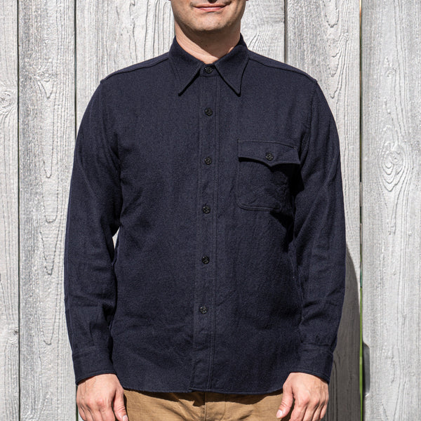 Buzz Rickson’s US Navy Wool Flannel CPO Shirt – Navy