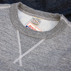 Buzz Rickson's 13oz Set-In Crew Sweat Shirt - Grey Melange