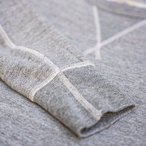 Buzz Rickson's 13oz Set-In Crew Sweat Shirt - Grey Melange