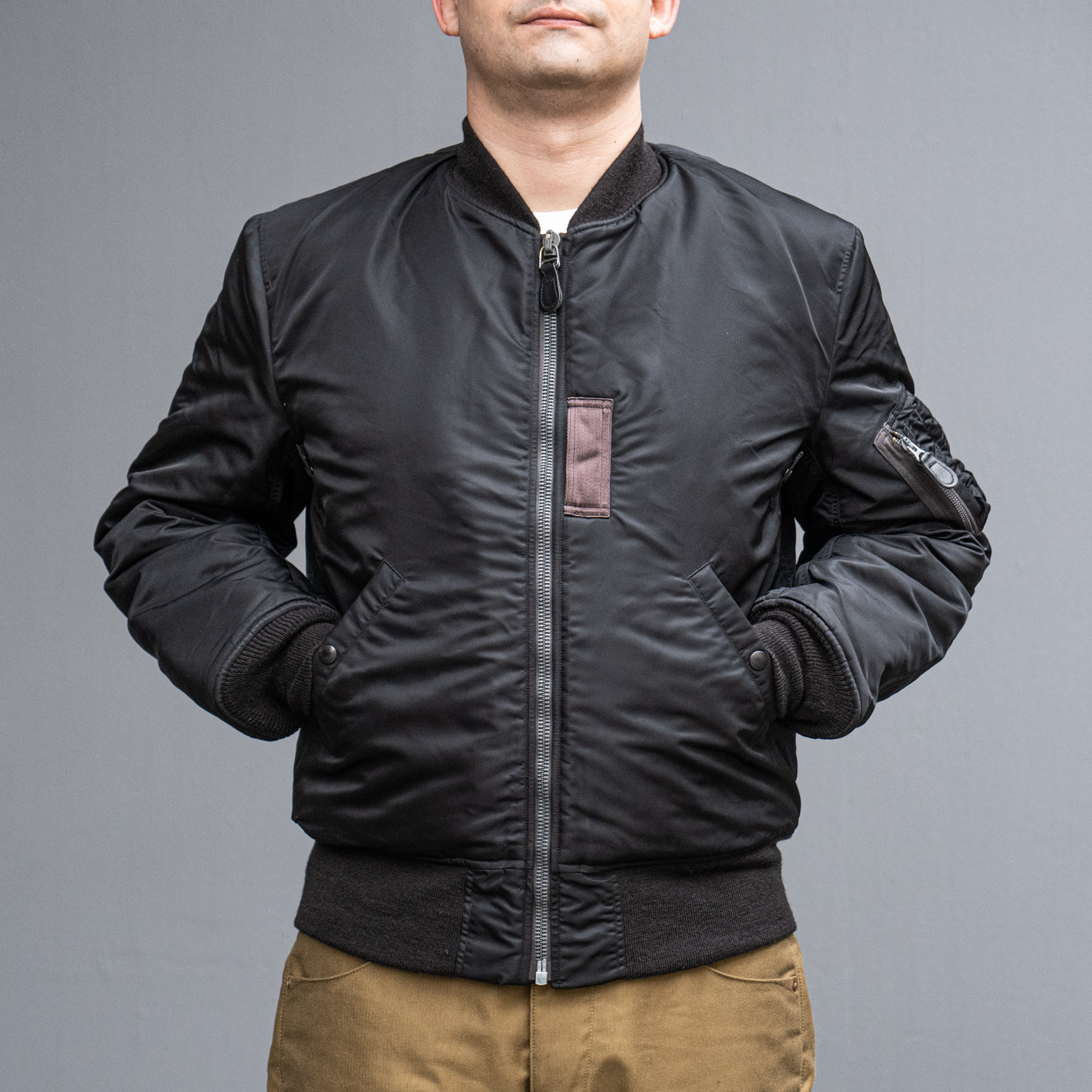 Buzz Rickson's X William Gibson MA-1 Flight Jacket - Slender Long / Black