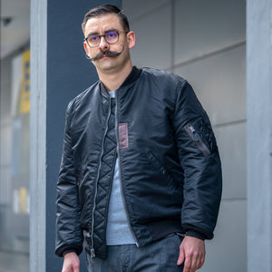Buzz Rickson's X William Gibson MA-1 Flight Jacket - Slender Long / Black