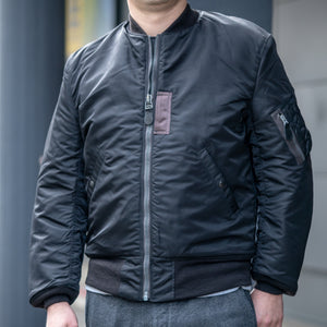 Buzz Rickson's X William Gibson MA-1 Flight Jacket - Slender Long / Black