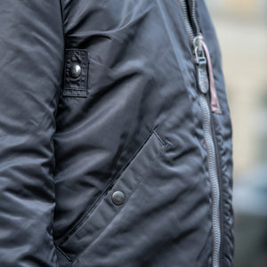 Buzz Rickson's X William Gibson MA-1 Flight Jacket - Slender Long / Black