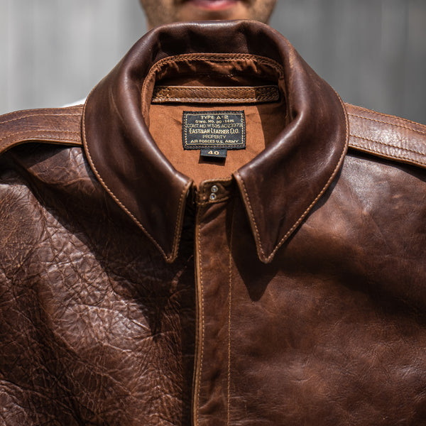 Eastman Leather A-2 “Pearl Harbor” Leather Jacket– American Walnut Horsehide