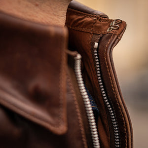 Eastman Leather A-2 “Pearl Harbor” Leather Jacket– American Walnut Horsehide