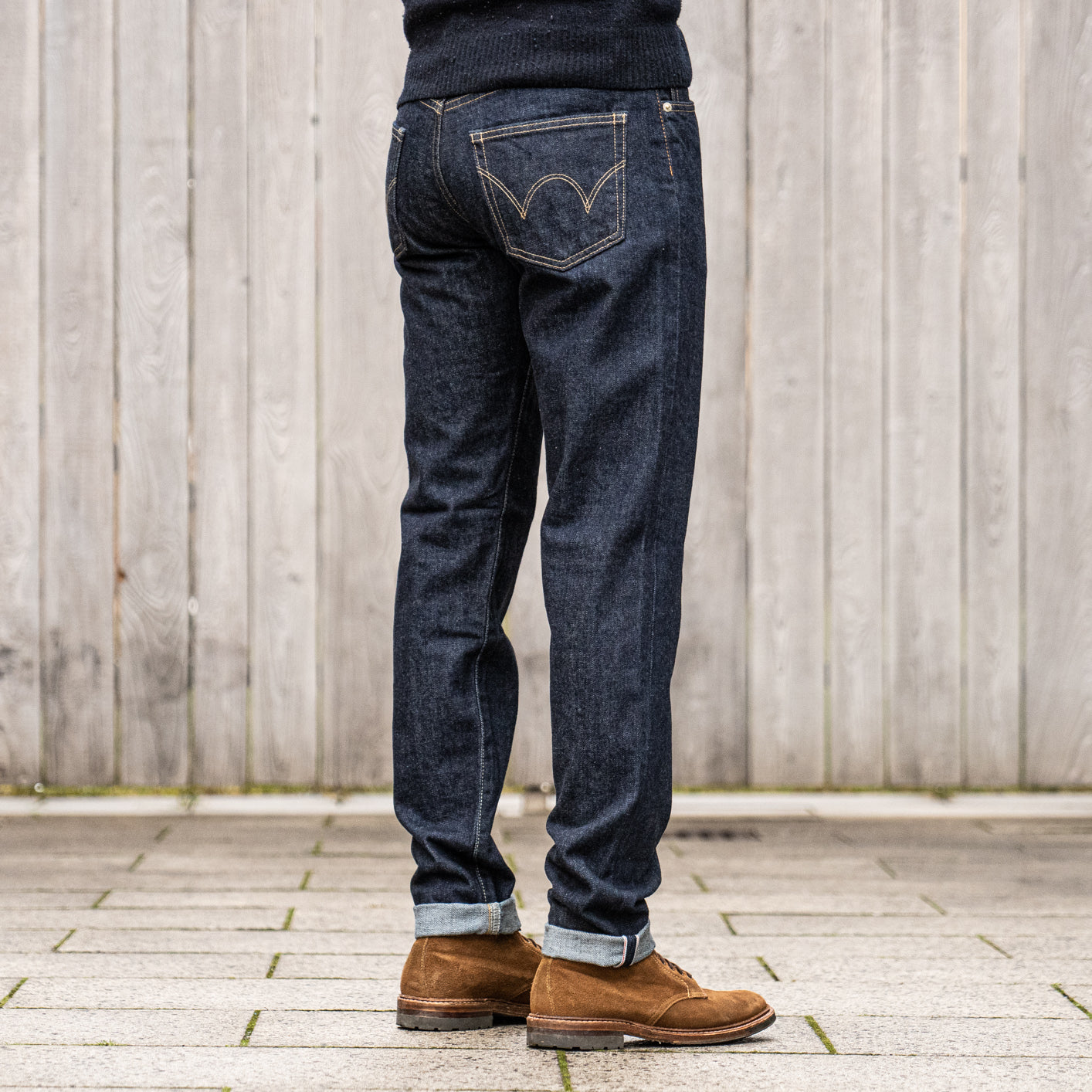 Regular store tapered jeans