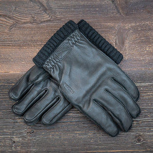 Hestra Deerskin Primaloft Rib Gloves – Black
