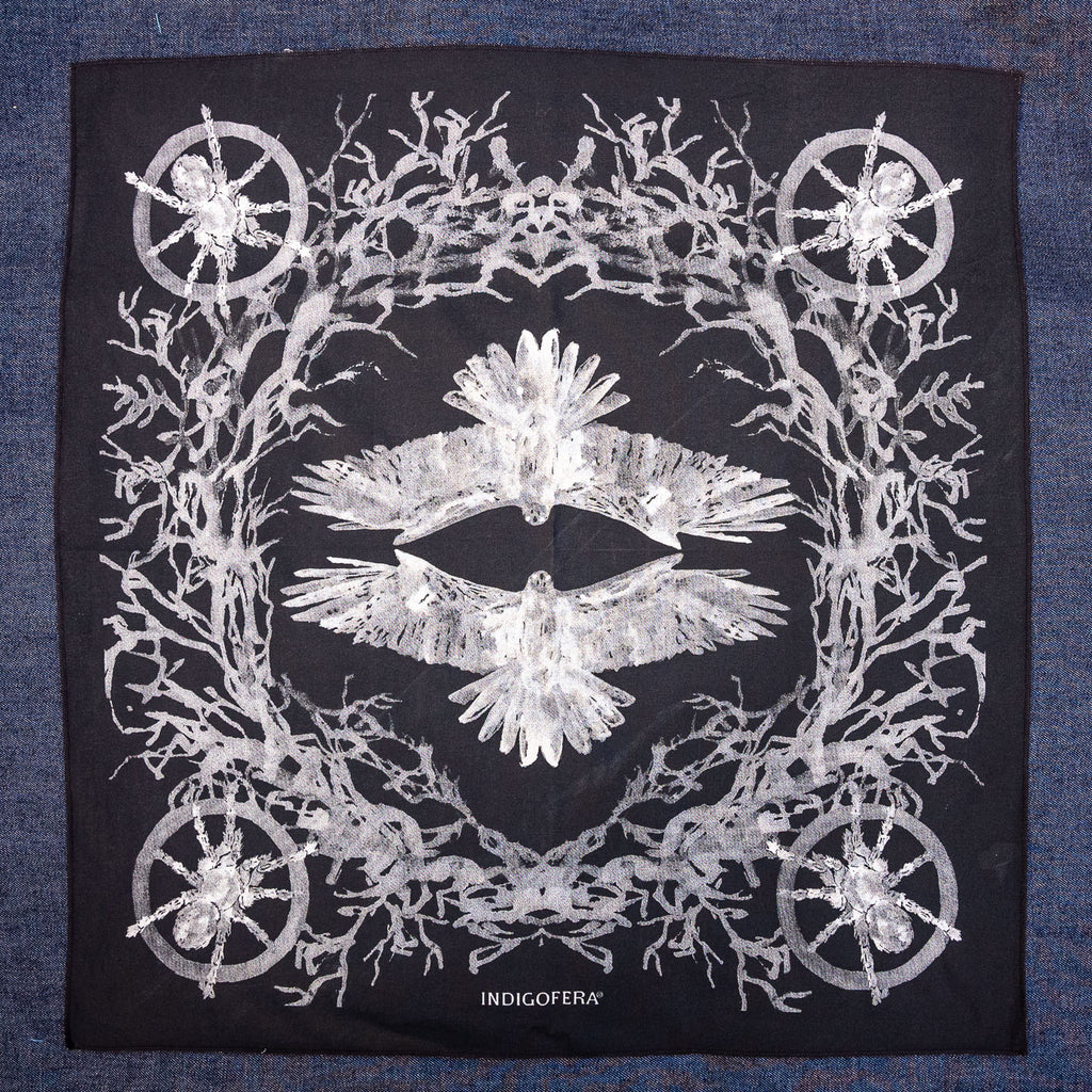 Indigofera Hawk Bandana – Black