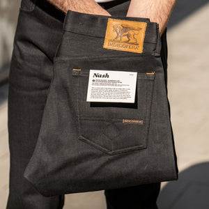 Indigofera Nash 14oz Gunpowder Selvage Jeans – Slim Tapered