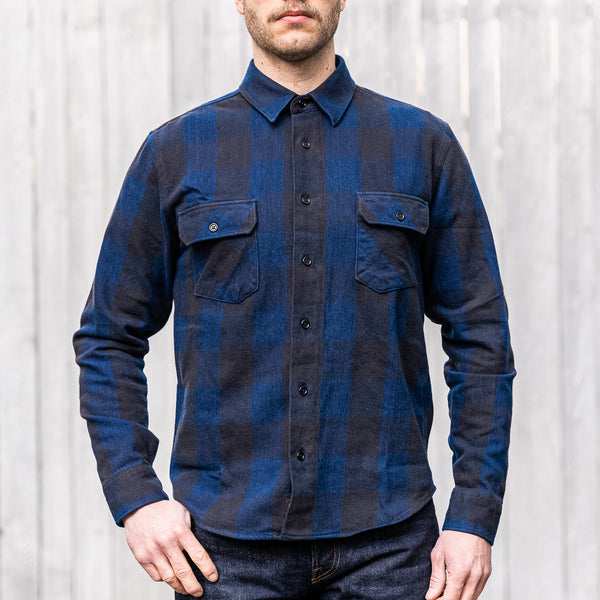 Indigofera Norris Flannel Shirt – Black / Indigo