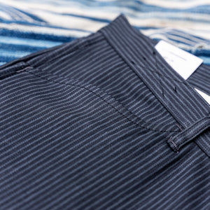 Indigofera 12oz Hickory Stripe Swearengen Pant - Gray / Black