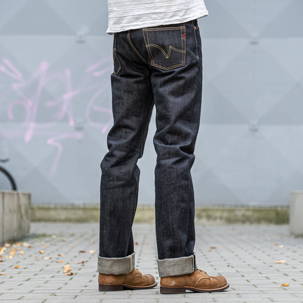 Iron Heart 666S-14 Jeans Denim Selvedge Slim Dritto, 14 Oz, Taglia 32x36, Orlato, Made In Japan - Foto 5