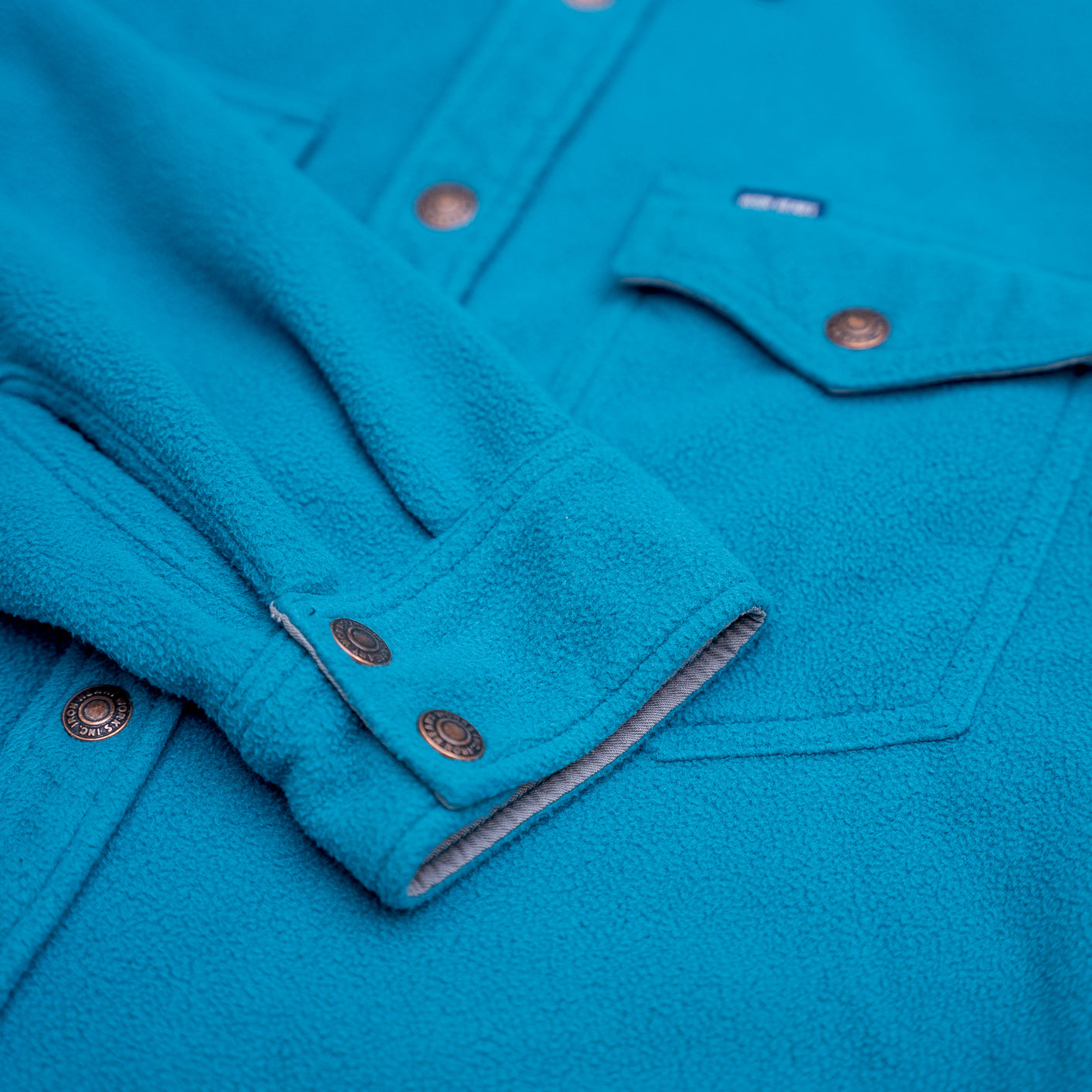 Iron Heart Micro Fleece CPO Shirt - IHSH-287 / Turquoise
