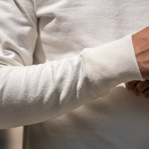 Iron Heart 11oz Heavy Knit Long Sleeve – White