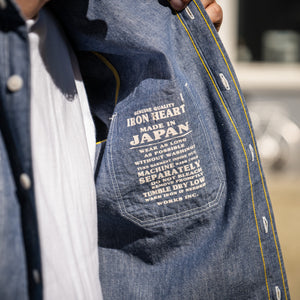 Iron Heart 10oz Selvedge Chambray Work Shirt - IHSH-21 Blue