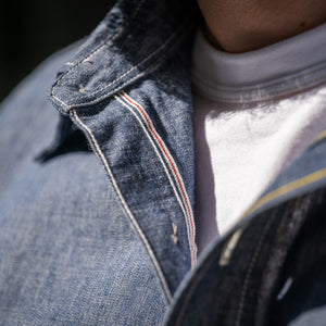 Iron Heart 10oz Selvedge Chambray Work Shirt - IHSH-21 Blue