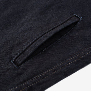 Iron Heart 18oz Vintage Selvedge Denim CPO Shirt – Black Sulphur Overdyed / IHSH-293-OD