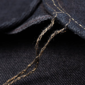 Iron Heart 18oz Vintage Selvedge Denim CPO Shirt – Black Sulphur Overdyed / IHSH-293-OD