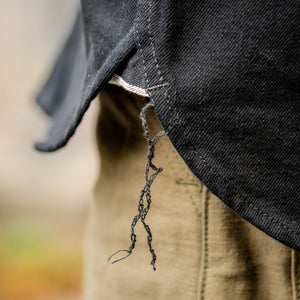 Iron Heart 'Johnny Cash III' 12oz Selvedge Denim Western Shirt - IHSH-218-BLK