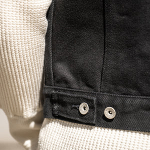 Iron Heart 21oz Non-Fade ‘Sonny’ Denim Type III Vest – Superblack / IH-9526V