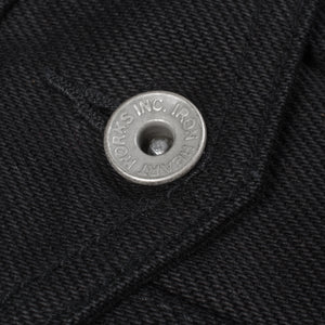 Iron Heart 21oz Non-Fade ‘Sonny’ Denim Type III Vest – Superblack / IH-9526V