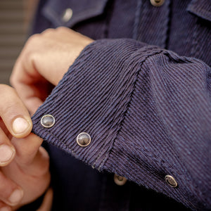 Iron Heart 14oz Kersey Western Shirt – Indigo Dyed / IHSH-208