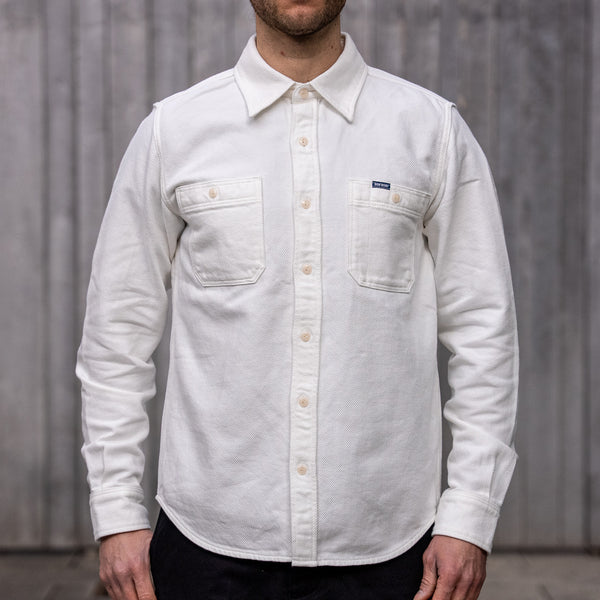Iron Heart 7oz Soft Flannel Work Shirt – IHSH-279 / White