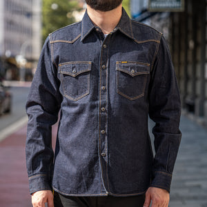 Iron Heart 12oz Selvedge Denim Western Shirt - IHSH-33-IND