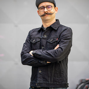Iron Heart 14oz Selvedge Denim Modified Type III Jacket - Black Overdyed / IH-526J-142OD