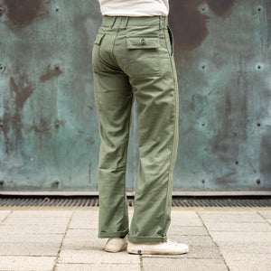 Japan Blue Modern Military Baker Pants – Olive