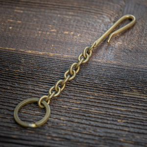 Kobashi Handmade Key Clip Chain - Solid Brass