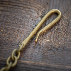 Kobashi Handmade Key Clip Chain - Solid Brass