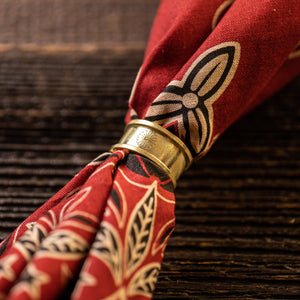 Kobashi Studio Kikumon Bandana Ring - Solid Brass
