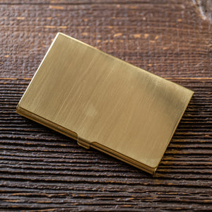 Kobashi Studio Business Card Case - Solid Brass