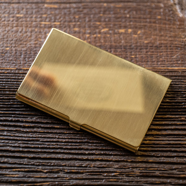 Kobashi Studio Business Card Case - Solid Brass