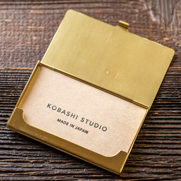 Kobashi Studio Business Card Case - Solid Brass