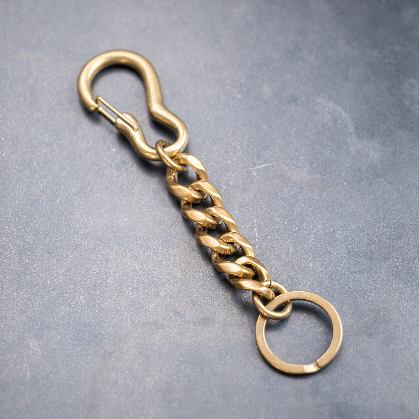 KONG Mini Figure 8 Brass Key Ring